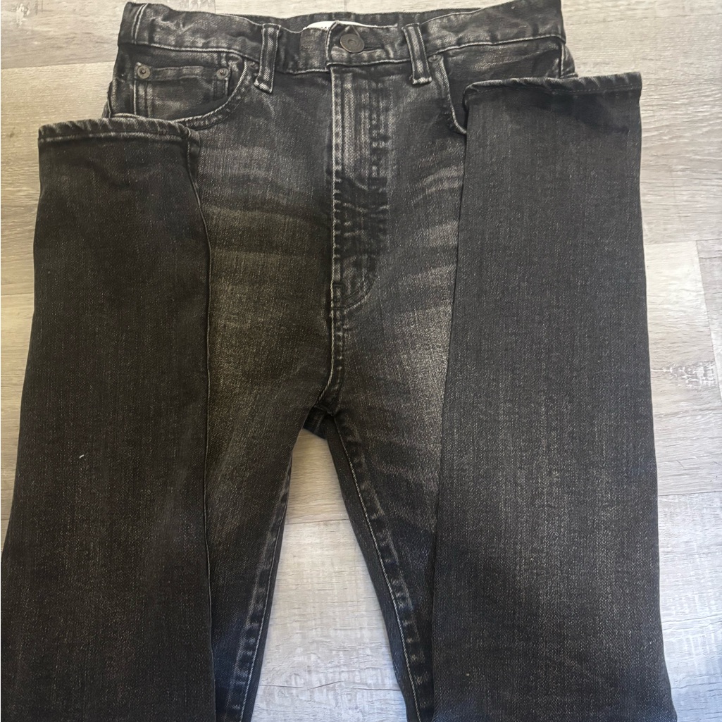 Moussy Vintage Japan Womens Lenwood Skinny Jeans Size 26 Black Distressed